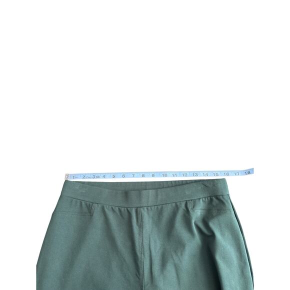 Susan Graver Weekend Regular Premium Stretch Slim Leg Pant Green Pull On Medium - Picture 8 of 11